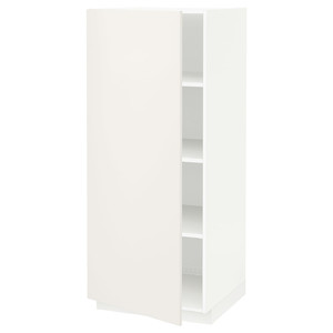 METOD High cabinet with shelves, white/Veddinge white, 60x60x140 cm