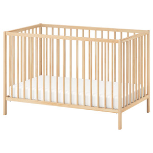 SNIGLAR Cot, beech, 60x120 cm