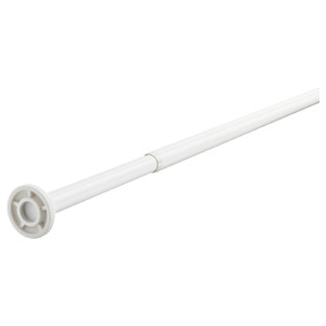 BOTAREN Shower curtain rod, white, 120-200 cm