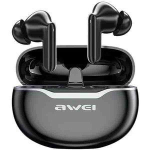 Awei Bluetooth Headphones Earphones 5.3 T50 Pro TWS, black