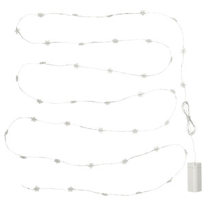 FRÖJDA LED lighting chain with 40 lights, battery-operated mini/star