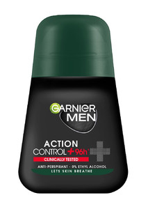Garnier Men Deodorant Roll-on Action Control 96h+ Clinically Tested 50ml