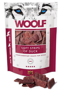 Woolf Complementary Snack for Dogs Soft Strips of Duck 100g