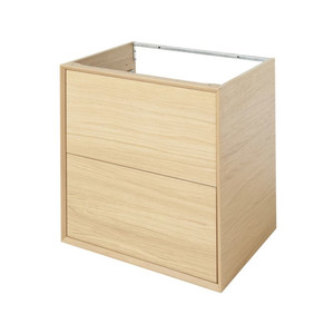 GoodHome Basin Cabinet with Drawers Avela 60 cm, oak effect