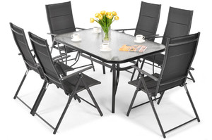 Garden Furniture Set with Table & 6 Chairs Porto/Modena