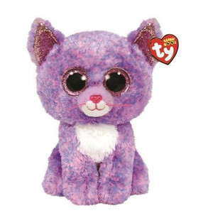 Ty Soft Plush Toy Cat Lavender Cassidy 24cm 12m+