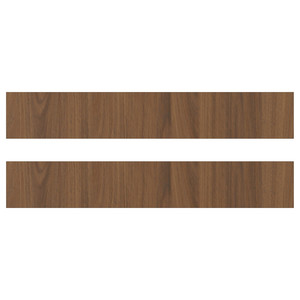 TISTORP Drawer front, brown walnut effect, 60x10 cm