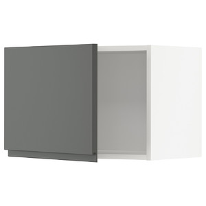 METOD Wall cabinet, white/Voxtorp dark grey, 60x40 cm
