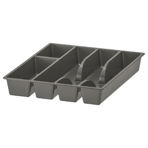 SMÄCKER Flatware tray, gray