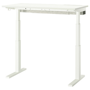 MITTZON Desk sit/stand, electric white, 120x60 cm