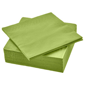 FANTASTISK Paper napkins, grass green, 33x33 cm, 50 pack