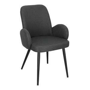 Upholstered Chair Labby, dark grey