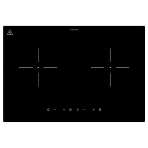 LAGAN Induction hob, plug-in 2 zones/black