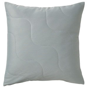 PUCKELMAL Cushion cover, light grey-turquoise, 50x50 cm