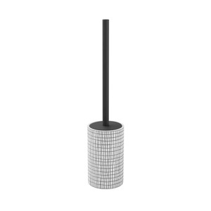 GoodHome Toilet Brush Blenny, white-black