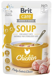 Brit Care Cat Soup Chicken Cat Wet Food 75g
