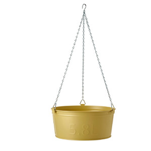 ÅKERBÄR Hanging planter, in/outdoor yellow, 27 cm