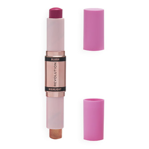 Makeup Revolution Blush & Highlight Stick Champagne Shine Vegan 4.3g