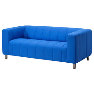 KLIPPAN 2-seat sofa, Långban bright blue