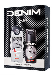 Denim Black Gift Set for Men Deo Spray & Shower Gel