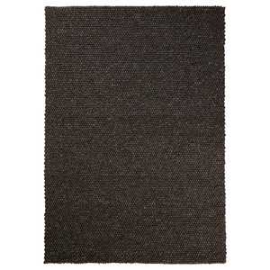 HJORTHEDE Rug, handmade, grey, 170x240 cm