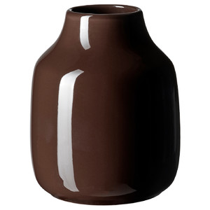 TÅRBJÖRK Vase, brown, 11 cm