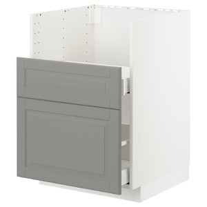 METOD / MAXIMERA Base cab f TALLSJÖN sink, white/Bodbyn grey, 60x60 cm