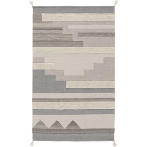 GoodHome Rug Bi Fabric 80 x 150 cm, blue/grey