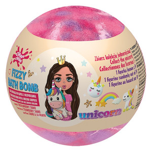 Fizzy Bath Bomb Unicorn Surprise Strawberry Shake