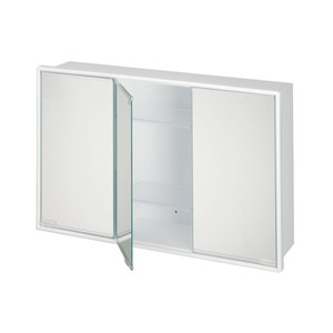 Bisk Bathroom Mirror Wall Cabinet Artemis 150 x 380 x 590 mm, white