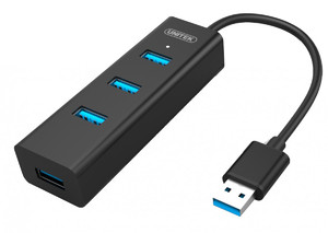 Unitek USB3.0 4-Port Hub 4x USB 3.0; BC1.2; BLACK; Y-3089