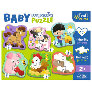 Trefl Primo Baby Progressive Puzzle Farm 2+