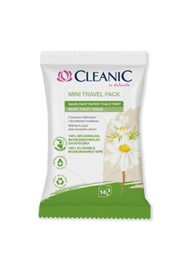 Cleanic Moist Toilet Tissue Mini Travel Pack 14-pack