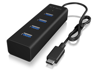 Icy Box Type-C™ to 4 port USB 3.0 Hub IB-HUB1409-C3