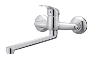 Cooke&Lewis Kitchen Sink Lodh, wall-mounted, chrome