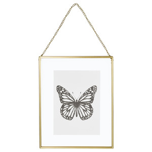 LERBODA Frame, gold-colour, 20x25 cm