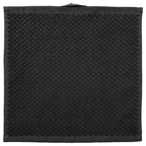 GULVIAL Washcloth, black, 30x30 cm