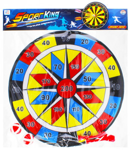 Velcro Target wit Darts & Balls Game Set Sport King 3+