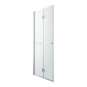 GoodHome Folding Shower Door Beloya 90 cm, chrome/transparent