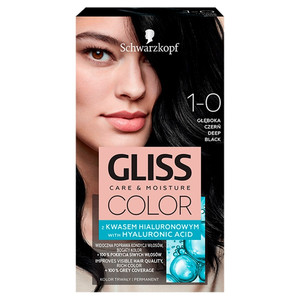 Schwarzkopf Gliss Color Permanent Hair Colour no. 1-0 Deep Black
