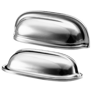 ENERYDA Cup handle, chrome-plated, 89 mm, 2 pack