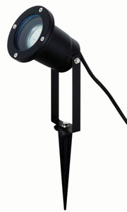 GoodHome Garden Outdoor Lamp Spotlight Shelby 1 x 35 W GU10, black