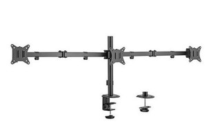 Gembird Adjustable Desk 3-display Mounting Arm, rotate, tilt, swivel, 17-27" 7kg