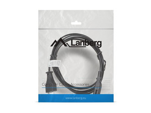 Lanberg EURO Power Cable (radio) CEE 7/16 - IEC 320 C7 1.8m, black