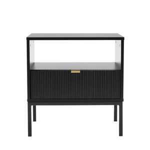 Nightstand Bedside Table Lamello, black