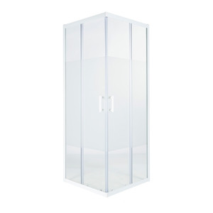 Cooke & Lewis Shower Enclosure Onega 90x90x190cm, white/pattern