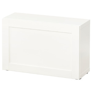 BESTÅ Shelf unit with door, Hanviken white, 60x20x38 cm