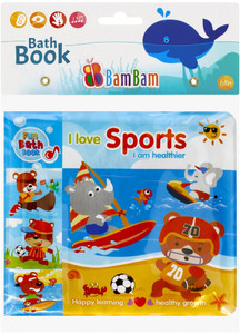 Bam Bam Bath Book Sports 6m+