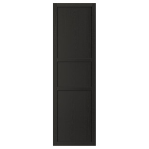 LERHYTTAN Door, black stained, 60x200 cm