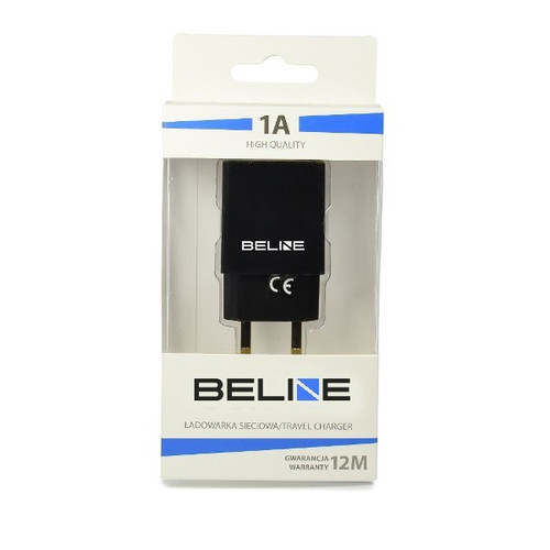 Beline Wall Charger EU Plug 1xUSB 1A, black